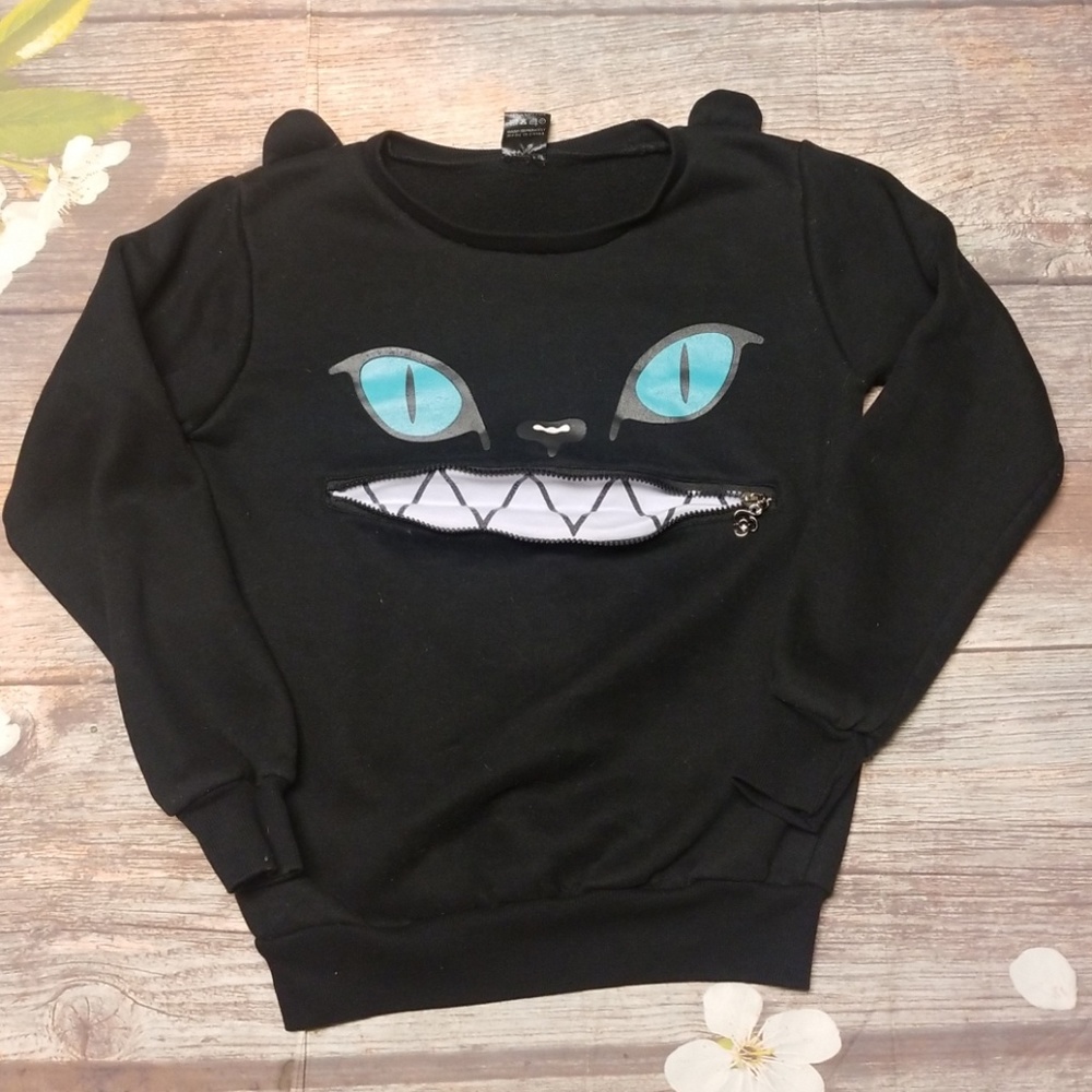 Halloween Black cat sweater